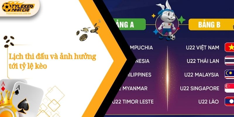 Lịch thi đấu và ảnh hưởng tới tỷ lệ kèo